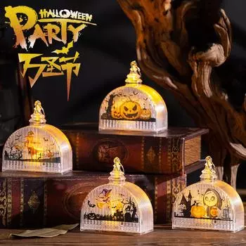 Хэллоуин Джек-О-Фонарь Дети несут украшения на Хэллоуин Светящиеся реквизиты Подвесные украшения для вечеринок Pumpkin