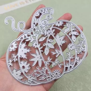 Хэллоуин Джек-о-фонарь дизайн стиль металлические трафареты DIY Скрапбукинг трафарет для тиснения бумага ремесло шаблон альбома серебряный