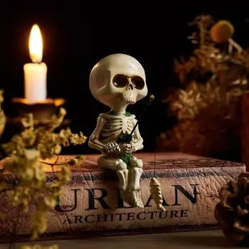 Хэллоуин Фестиваль призраков Скелет Персонаж Украшение Орнамент Фигурка из смолы Поделки Композиция Гостиная Стол Аксессуары