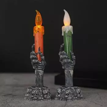 Хэллоуин Фестиваль призраков Свечи Украшения Подсвечники Ночные огни Бар Украшения для вечеринок Реквизит Украшения зелёный