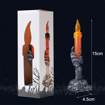 Хэллоуин Фестиваль призраков Свечи Украшения Подсвечники Ночные огни Бар Украшения для вечеринок Реквизит Украшения зелёный