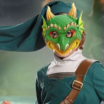 Хэллоуин фестиваль Pu Маски динозавр дракон маска маскарад косплей реквизит дети динозавр маска красный