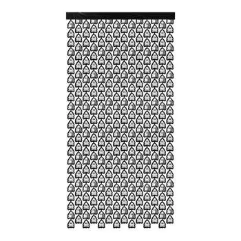 Хэллоуин Фольгированная Бахрома Занавес Металлический Белый Привидение Мишура Стример Хэллоуин Вечеринка Фотобудка Фоны для Стены Двери Внутреннее Наружное Украшение чёрный