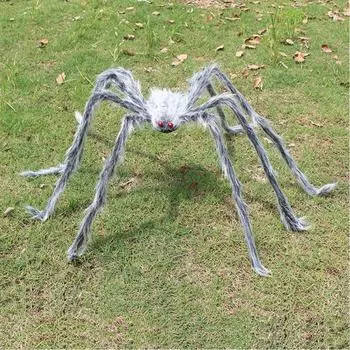 Хэллоуин Гигантские Пауки, Гигантские Пауки Украшения Хэллоуина, Легко Согнуть Большие Пауки Украшения, 125cm