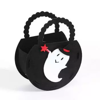 Хэллоуин Хэллоуин Конфетные пакеты Принадлежности для вечеринки Конфетная сумка-тоут в форме привидения Подарочные пакеты на Хэллоуин Украшения на Хэллоуин Разноцветные C чёрный