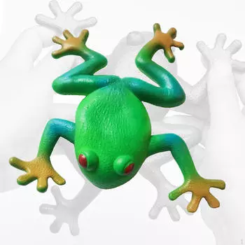 Хэллоуин Игрушка Моделирование Растягивающаяся Резиновая Модель Лягушки Пародия Выхлопные Игрушки