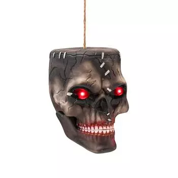 Хэллоуин Игрушки, Электрическое Чувствительное, Голова, Дом, Реквизит для Украшения Дома с Привидениями, Подвески-Розыгрыши. One Size чёрный