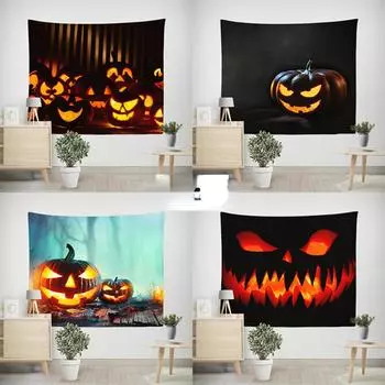 Хэллоуин Ins проживание в семье подвесная ткань украшение комнаты живопись оконный пейзаж гобелен общежитие ремонт настенная ткань 150*100