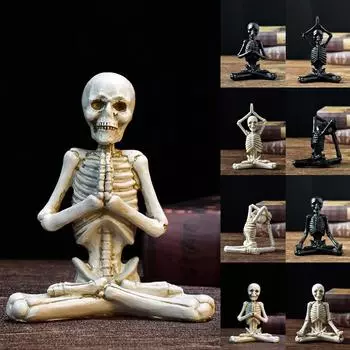 Хэллоуин Йога Персонаж Украшения Украшения Смоляные Изделия Ужасная Атмосфера Подарок One Size