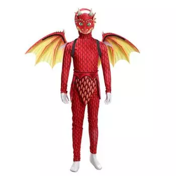 Хэллоуин Карнавал Детская Маска Дракона Крылья Набор Детский Фестиваль Реквизит Для Выступлений Игровой Реквизит Костюм Монстра Малыша Младенец Животное Необычный Костюм