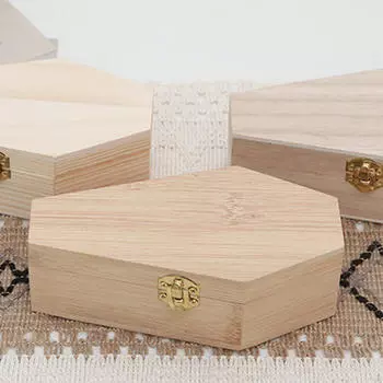 Хэллоуин Коробка Наполняемая На петлях для Декора, Сувенир для вечеринки, Готика, Украшение, Гроб для питомца Wood Color