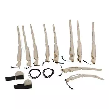 Хэллоуин Костяшки Скелет Руки Кости Коготь Руки Уличная Вечеринка Украшения Реквизит Бежевый бежевый