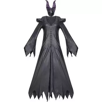 Хэллоуин костюмы косплей новая ведьма, Хэллоуин костюмы, костюмы королевы ведьм, лакированная кожа PU костюмы ведьм average code