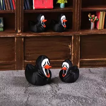 Хэллоуин Кричащая утка Призрак Украшение для домашнего офиса Мини украшения для кукольного домика Микро Ландшафт Декор Игрушка 25mm