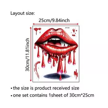 Хэллоуин Кровавая наклейка на крышку унитаза Страшные наклейки на сиденье унитаза Наклейки на стену в ванной Хэллоуин Окно Клин Украшения