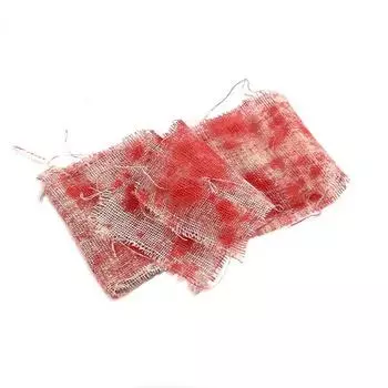 Хэллоуин Кровавые Марлевые Украшения Ужас Предупреждение Кровавая Ткань Бинт Дверные Занавески Реквизит для Вечеринки в Доме с Привидениями на Хэллоуин 100*8cm