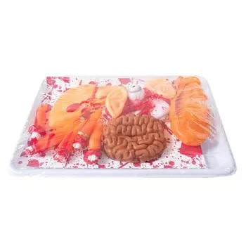 Хэллоуин Кровавый Реквизит Поддельные Страшные Отрубленные Сломанные Части Тела Для Хэллоуина, Украшения для Вечеринки в Доме с Привидениями One Size