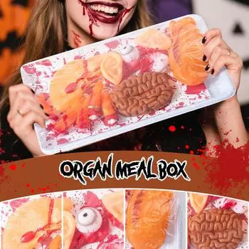 Хэллоуин Кровавый Реквизит Поддельные Страшные Отрубленные Сломанные Части Тела Для Хэллоуина, Украшения для Вечеринки в Доме с Привидениями One Size