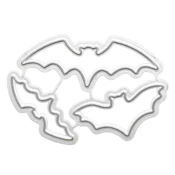Хэллоуин Летучая мышь Металлические штампы Трафарет Альбом Шаблон бумажной карты