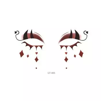 Хэллоуин Лицо Наклейки Для Глаз Подводка Для Глаз Тени Для Век Временные Наклейки Наклейки Для Женщин Девочек Хэллоуин Костюм Косплей Одежда Аксессуары Партии One Size