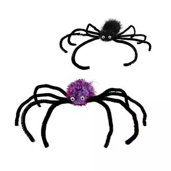Хэллоуин Луки Заколки Для Волос Тыква Паук Заколки Хэллоуин Классические Аксессуары Для Тематических Вечеринок Ужасов чёрный