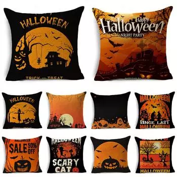 Хэллоуин Лунный свет летучая мышь с принтом наволочка для дома, гостиной, украшения дивана, наволочка, наволочка 40x40cm