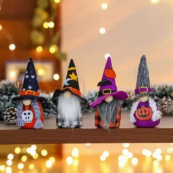 Хэллоуин макет реквизит кукольные подвески украшения Хэллоуин ведьма кукольное украшение Black star hat