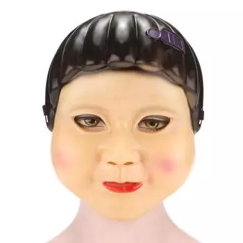 Хэллоуин Маленькая Девочка Ужасная Маска Женская Кукла Страшный Фильм Ужасов Тема Одевание Реквизит Маска One size