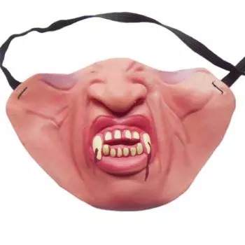 Хэллоуин Маска Латексная Смешная Полулицевая Маска для Розыгрыша Дышащая Реалистичная Ужасная Маска для Костюма AVE A
