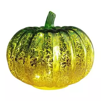 Хэллоуин Мерцающие Огни Тыквы Таймер Звездная Ночь Стеклянные Тыквы Осенние Украшения на День Благодарения для Дома Спальни Ванной Комнаты Прихожей