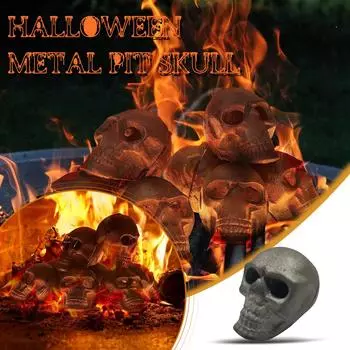 Хэллоуин Металлическая Кратерная Плита Барбекю Вечеринка Украшение Симуляция Реквизит Ужас Орнамент One Size