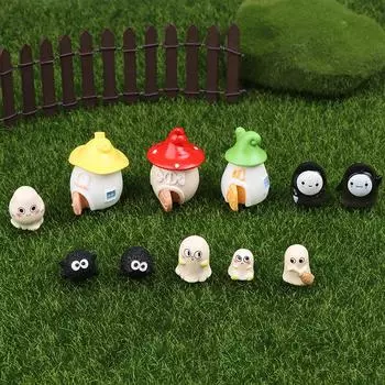 Хэллоуин Микропейзаж Миниатюрные фигурки из смолы Миниатюрные украшения для сада фей Милая тыква Призрак Вампир Украшение