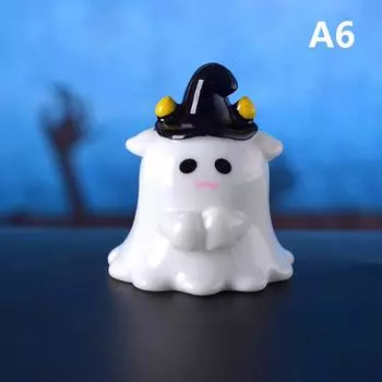 Хэллоуин Микропейзаж Миниатюрные фигурки из смолы Миниатюрные украшения для сада фей Милая тыква Призрак Вампир Украшение