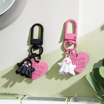 Хэллоуин милый призрак брелок мультфильм кукла кулон любовь брелок для ключей рюкзак подвески украшения автомобиля сумка аксессуары