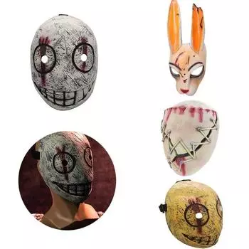 Хэллоуин Мяч Маска Украшение TPone Dead by Daylight Legion Фрэнк Косплей Маска Пуловер Реквизит Хэллоуин Страшная Улыбка Style 1