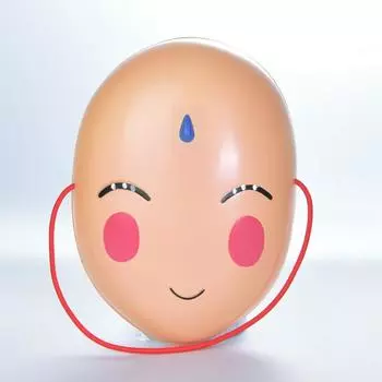 Хэллоуин мультфильм лиса демон маленькая красная дева белые маски для выпускного вечера маска для лица под деревом акации COS одеваются маски для выступлений