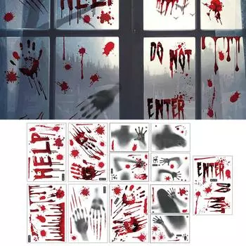 Хэллоуин наклейки вечерние макияж лица наклейки призрак фестиваль украшения моделирование ужас рана шрам наклейки One Size