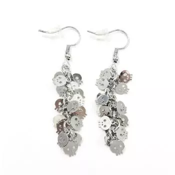 Хэллоуин Новый стиль преувеличенные модные серьги для женщин готические темные серьги с черепом праздничные серьги