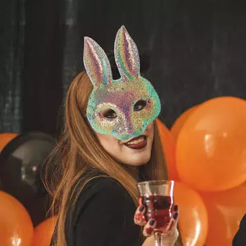 Хэллоуин Пасхальный кролик Маска Хэллоуин Костюм животного Вечеринка Новинка Уши