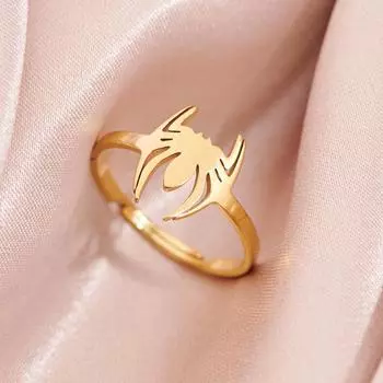 Хэллоуин Паук и паутина украшения регулируемые открытые кольца для женщин позолоченные кольца из нержавеющей стали для свадебной пары ювелирные изделия resizable