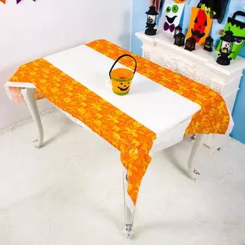 Хэллоуин Паук Круглая Паутина Скатерть Топпер Чехлы Камин Стол Партия Декор жёлтый
