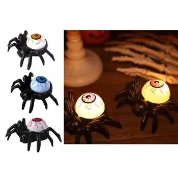 Хэллоуин Паук Назад Глазные Огни Хэллоуин Паук Украшения с Глазными Огнями для Охлаждающей Вечеринки A