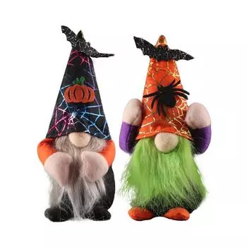 Хэллоуин Паук Тыква Рудольф Кукла Безликий Детский Декоративный Реквизит Сцена Макет оранжевый