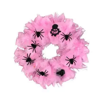 Хэллоуин Паутина Гирлянда, Подвеска на дверь Праздничная декоративная гирлянда, Реквизит для украшения атмосферы вечеринки One Size