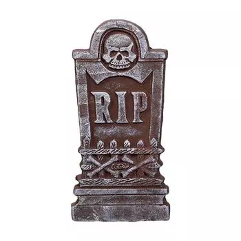 Хэллоуин Пенопластовый Надгробный Камень Кладбища, Хэллоуин Надгробный Камень Уличное Украшение Для Украшения Могилы с 12 Металлическими Колышками Для Украшения Кладбищенского Двора для Вечеринки One Size