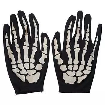 Хэллоуин Перчатки Скелета Перчатки для Выступлений Маскарадные Перчатки One Size