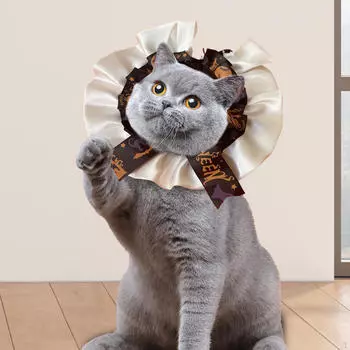 Хэллоуин питомец тыква костюм кошка собака шарф нагрудник праздничный шейный платок для маленьких Orange S