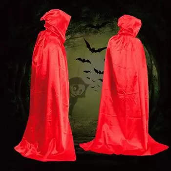 Хэллоуин Плащ Блестящий С Капюшоном Сплошной Цвет Полная Длина Мужчины Женщины Дети Взрослые Волшебник Смерть Косплей Накидка Маскарадный Костюм Партия Реквизит Поставки 170cm серебряный