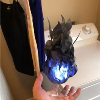 Хэллоуин Плавающий огненный шар Реквизит Украшения для вечеринки Детские игрушки Пламя Косплей Мультфильм Аниме Реквизит Атмосфера Пальмовый Свет