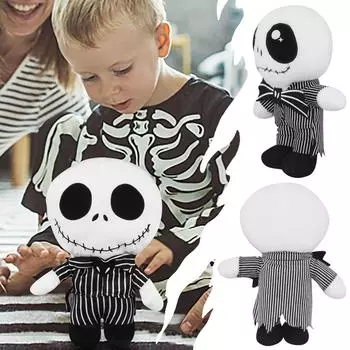 Хэллоуин плюшевая игрушка принц-скелет-монстр-мужчина Джек кукла Рождественский подарок кукла кукла One Size чёрный
